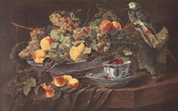 簡 法伊特 Still-life with Fruits and Parrot